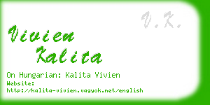 vivien kalita business card